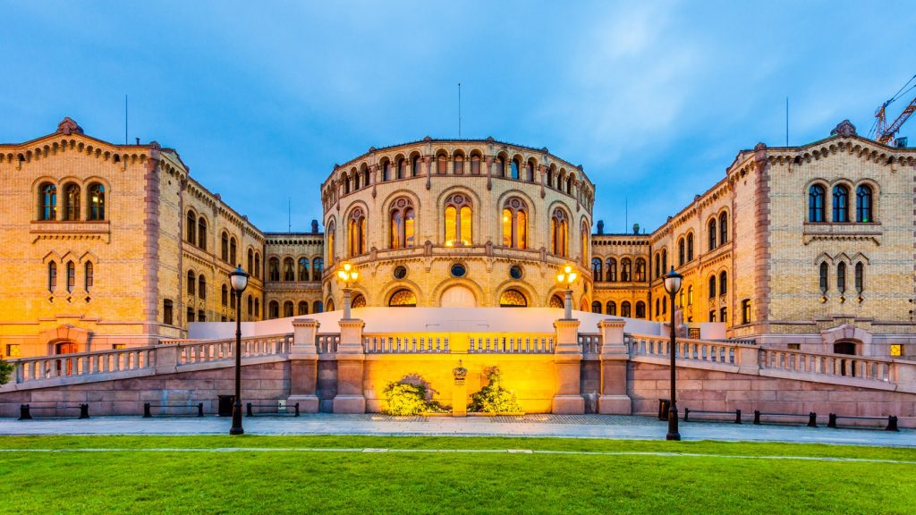 Norwegian parliament in Oslo